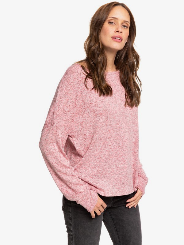 roxy, Holiday Everyday - Long Sleeve Top for Women, DEEP CLARET HEATHER (rqhh) 0 Holiday Everyday - Long Sleeve Top for Women Red ERJKT03564 Roxy
