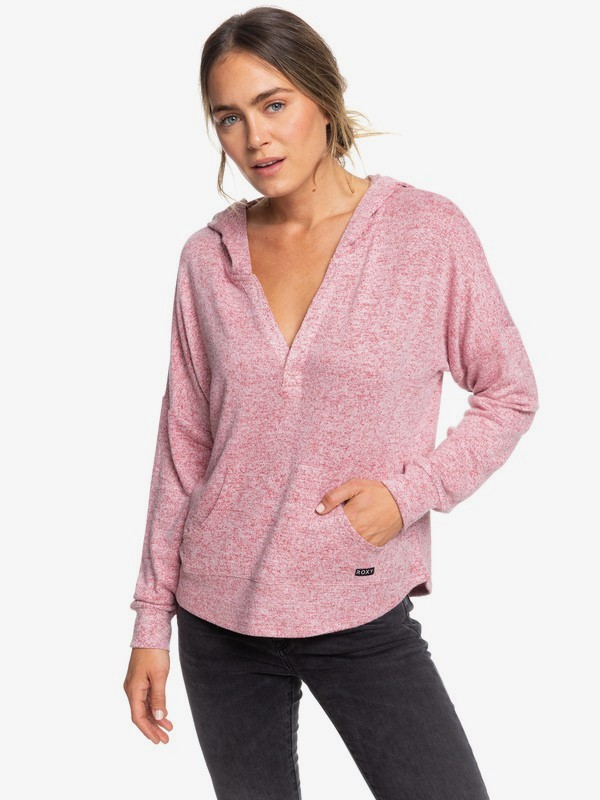roxy, Sweet Thing - Langärmliges Oberteil mit Kapuze für Frauen, DEEP CLARET HEATHER (rqhh) 0 Sweet Thing - Langärmliges Oberteil mit Kapuze für Frauen Rot ERJKT03566 Roxy