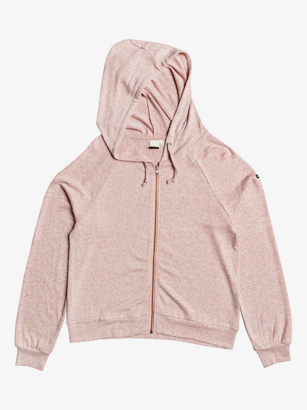 roxy, Like A Dream Super Soft Zip-Up Hoodie, CANYON CLAY HEATHER (mjrh) 0 Like A Dream Super Soft Zip-Up Hoodie Pink ERJKT03568 Roxy