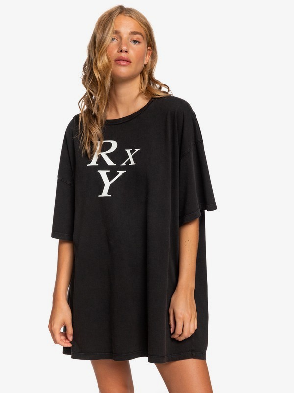 Roxy - Kelia Gold Moment - Super Oversized T-shirt voor Dames