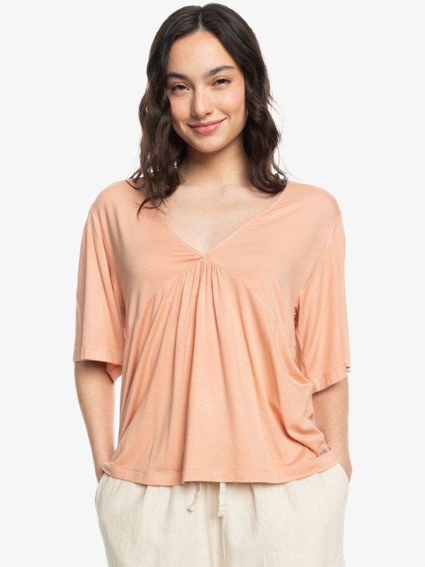 Roxy - Just An Illusion - Gedrapeerde Top met V-hals voor Dames