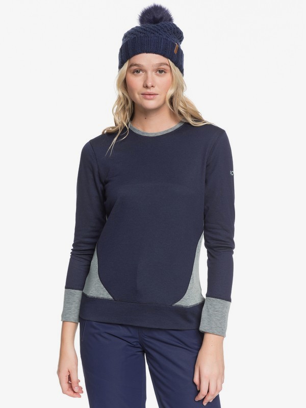 roxy, Daybreak - Technical Long Sleeve Base Layer Top for Women, MEDIEVAL BLUE (bte0) 0 Daybreak - Technical Long Sleeve Base Layer Top for Women Blue ERJLW03012 Roxy