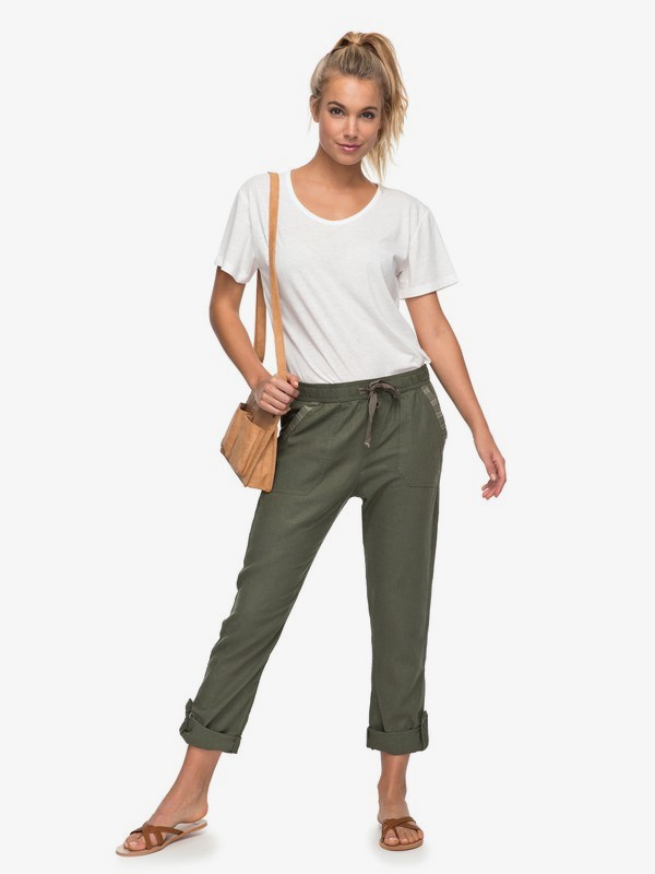 roxy linen pants