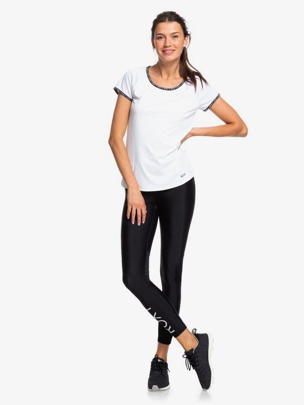 roxy, Brave For You - Legging de sport 7/8 pour Femme, TRUE BLACK (kvj0) 0 Brave For You - Legging de sport 7/8 pour Femme Noir ERJNP03255 Roxy