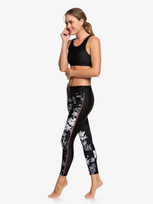 roxy, Spy Game - Legging de sport 7/8 pour Femme, TRUE BLACK FULL BICOLYS (xkww) 0 Spy Game - Legging de sport 7/8 pour Femme Multicouleurs ERJNP03257 Roxy