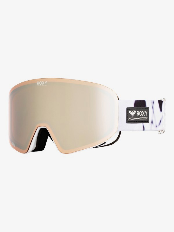 roxy, Feelin - Máscara para Snowboard/Esquí para Mujer, TRUE BLACK WHITE BIRDS (kvj2) 0 Feelin - Máscara para Snowboard/Esquí para Mujer Negro ERJTG03091 Roxy