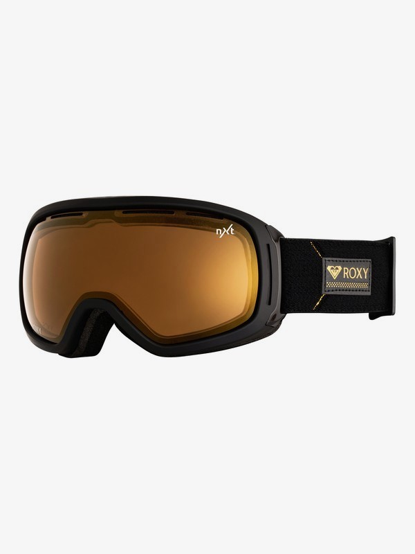 roxy, ROXY Premiere Rockferry - Máscara para Snowboard/Esquí para Mujer, TRUE BLACK (kvj0) 0 ROXY Premiere Rockferry - Máscara para Snowboard/Esquí para Mujer Negro ERJTG03106 Roxy