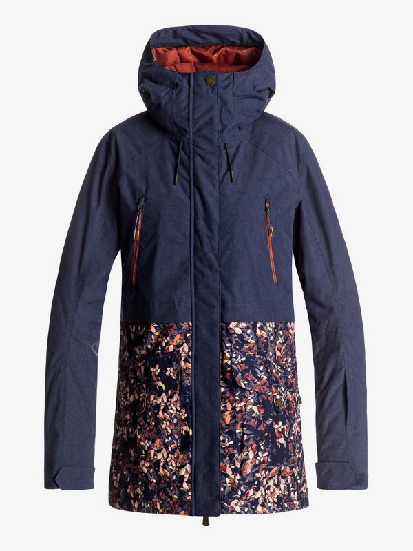 roxy, Tribe - Veste de snow pour Femme, PEACOAT_WATERLEAF (btn4) 0 Tribe - Veste de snow pour Femme ERJTJ03120 Roxy