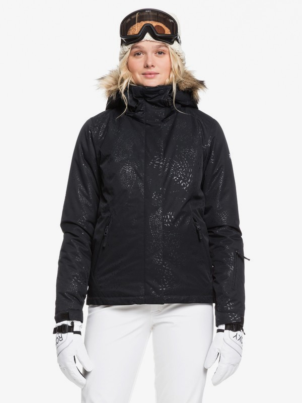 roxy, Jet Ski - Chaqueta para Nieve para Mujer, TRUE BLACK ARROW FEEL EMBOSS (kvm9) 0 Jet Ski - Chaqueta para Nieve para Mujer Negro ERJTJ03206 Roxy