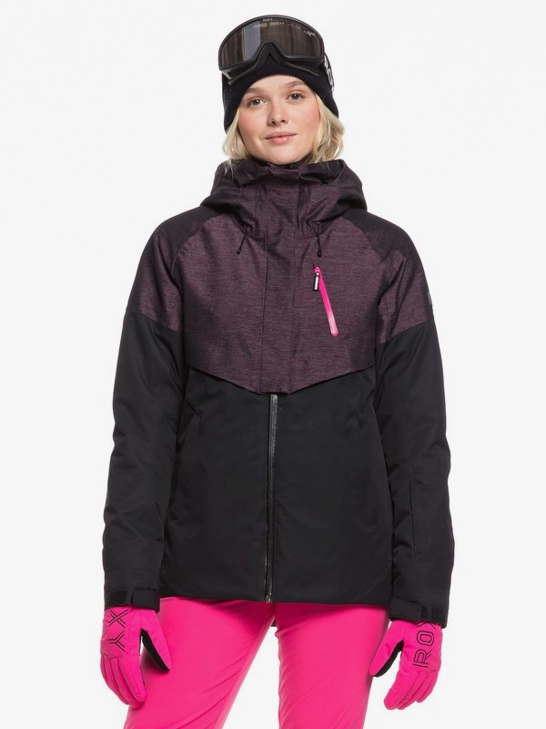roxy, Frozen Flow - Chaqueta para Nieve para Mujer, TRUE BLACK (kvj0) 0 Frozen Flow - Chaqueta para Nieve para Mujer Negro ERJTJ03219 Roxy