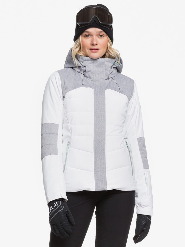 roxy, Dakota - Giacca da Snowboard da Donna, BRIGHT WHITE (wbb0) 0 Dakota - Giacca da Snowboard da Donna White ERJTJ03220 Roxy