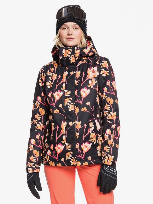 roxy, Torah Bright ROXY Jetty - Chaqueta para Nieve para Mujer, TRUE BLACK MAGNOLIA (kvj6) 0 Torah Bright ROXY Jetty - Chaqueta para Nieve para Mujer Negro ERJTJ03242 Roxy