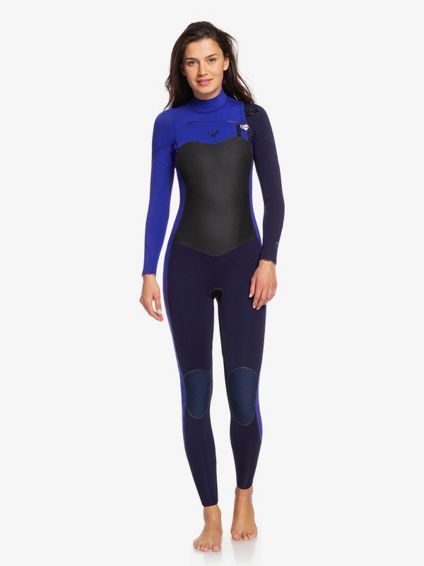 roxy, 4/3mm Performance Chest Zip Wetsuit, BLUE RIBBON/PURPLE BLUE (xbbp) 0 4/3mm Performance Chest Zip Wetsuit Blue ERJW103032 Roxy