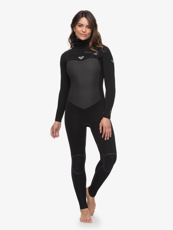 roxy, 5/4/3mm Performance - Hooded Chest Zip Wetsuit, BLACK (kvj0) 0 5/4/3mm Performance - Hooded Chest Zip Wetsuit Black ERJW203003 Roxy