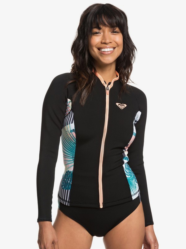 womens wetsuit top front zipper