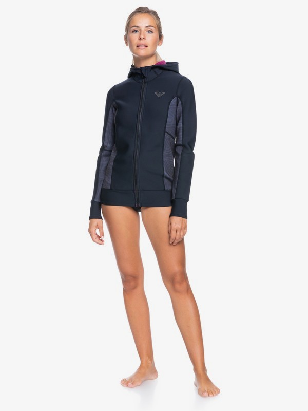 1mm Syncro Hooded Wetsuit Jacket for Women ERJW803022 Roxy