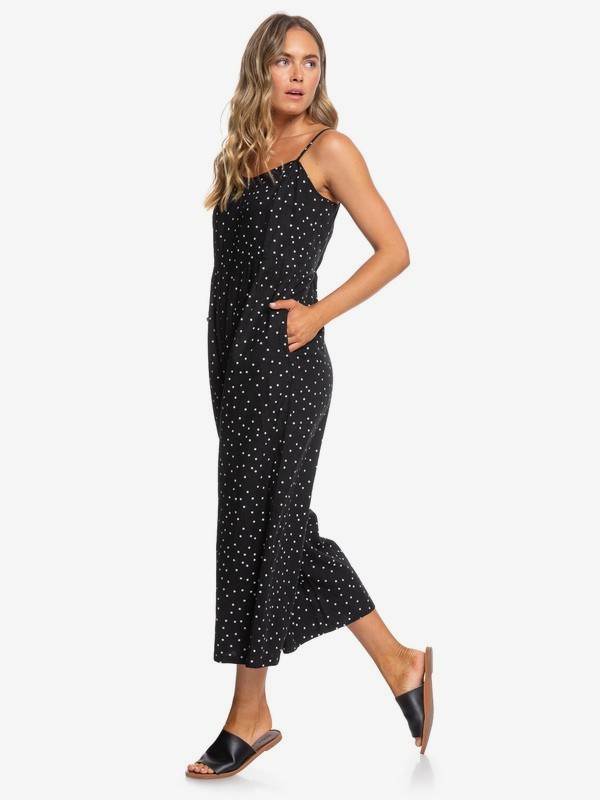 roxy, In A Sunrise Strappy Wide Leg Jumpsuit, SNOW WHITE LITTLE THING (wbk6) 0 In A Sunrise Strappy Wide Leg Jumpsuit White ERJWD03389 Roxy