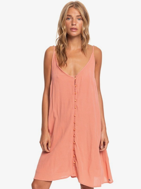 Siren Treasure - Strappy Buttoned Dress ERJWD03409 | Roxy