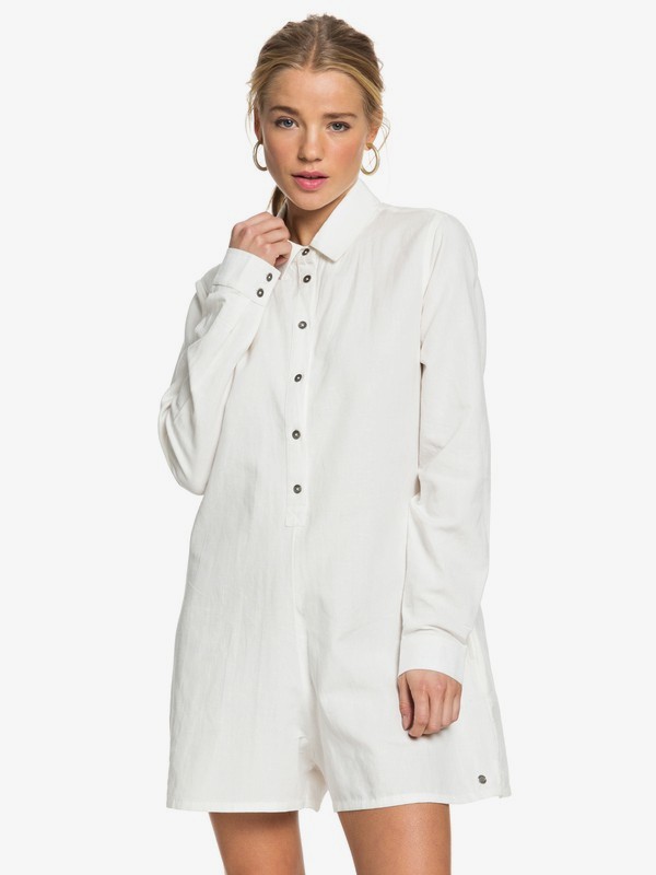 Midnight Pool - Long Sleeve Shirt Playsuit for Women ERJWD03421