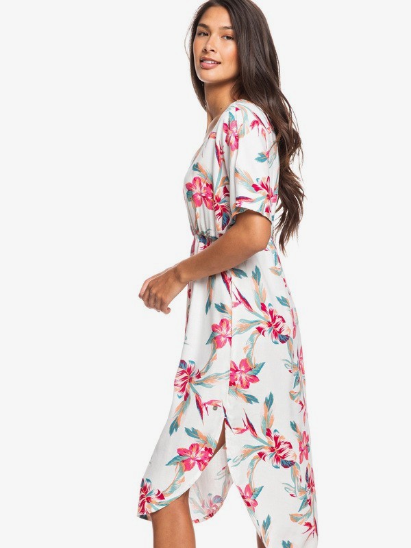 Flamingo Shades - Short Sleeve Midi Dress for Women  ERJWD03428