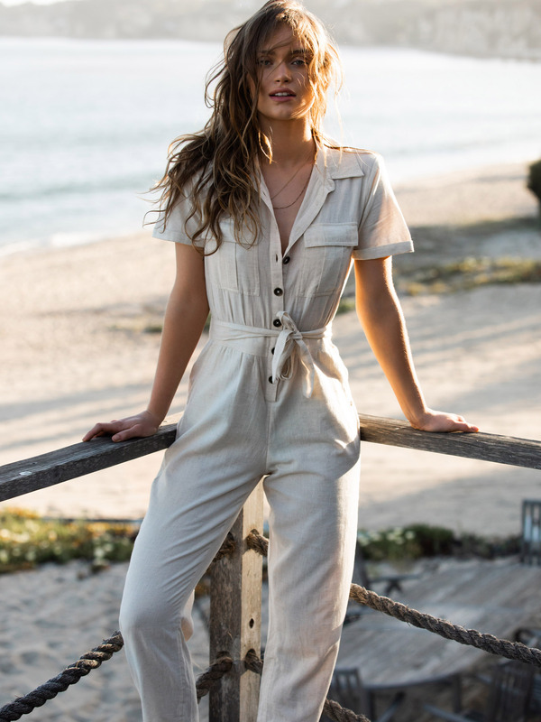 Beach Wonderland - Short Sleeve Jumpsuit for Women  ERJWD03546