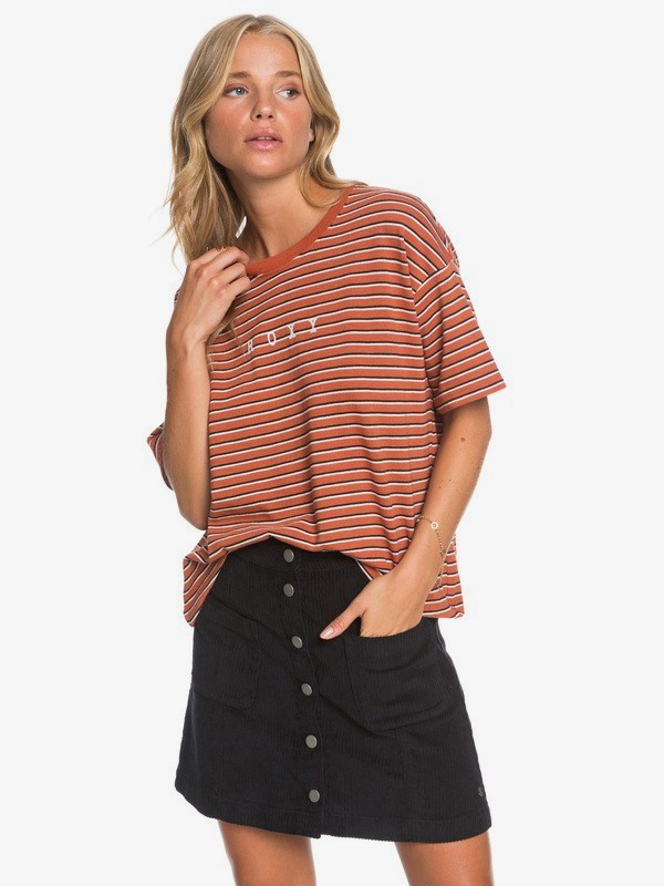 Warning Sign - Buttoned Corduroy Skirt for Women  ERJWK03090