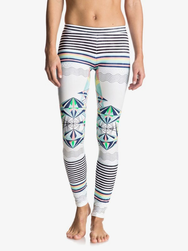 roxy, Keep It ROXY - Surflegging, MARSHMALLOW PSYCHE PALM REPEAT (wbt6) 0 Keep It ROXY - Surflegging White ERJWR03123 Roxy