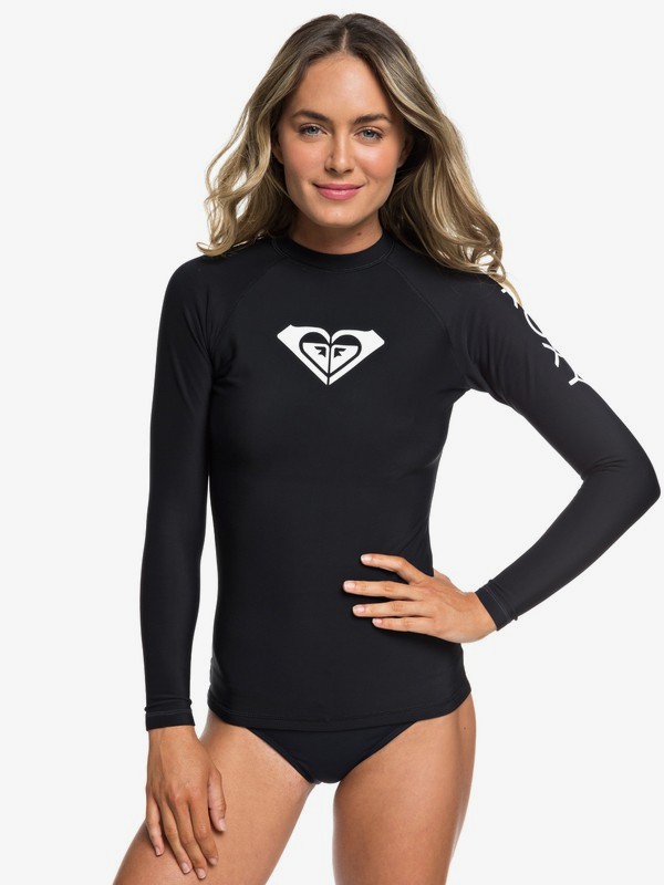 0 ROXY Heater - Long Sleeve UPF 50 Rash Vest for Women Black ERJWR03170 Roxy