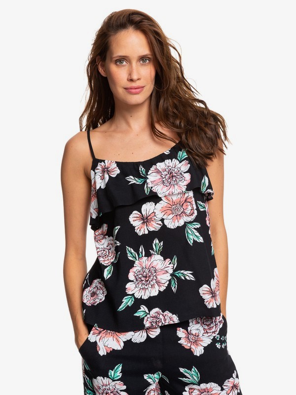 roxy, Amalfi Lifestyle Strappy Top, ANTHRACITE SEPT (xkkm) 0 Amalfi Lifestyle Strappy Top Pink ERJWT03330 Roxy