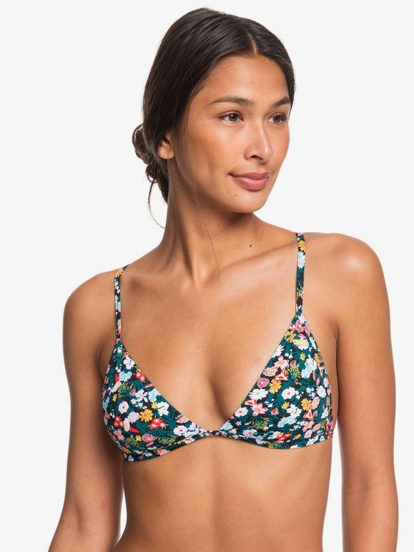 roxy fixed triangle bikini top