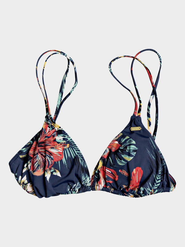 roxy, Local Mind Tiki Tri Bikini Top, MOOD INDIGO TROPICAL NIGHTS S (xbmg) 0 Local Mind Tiki Tri Bikini Top Blue ERJX304035 Roxy