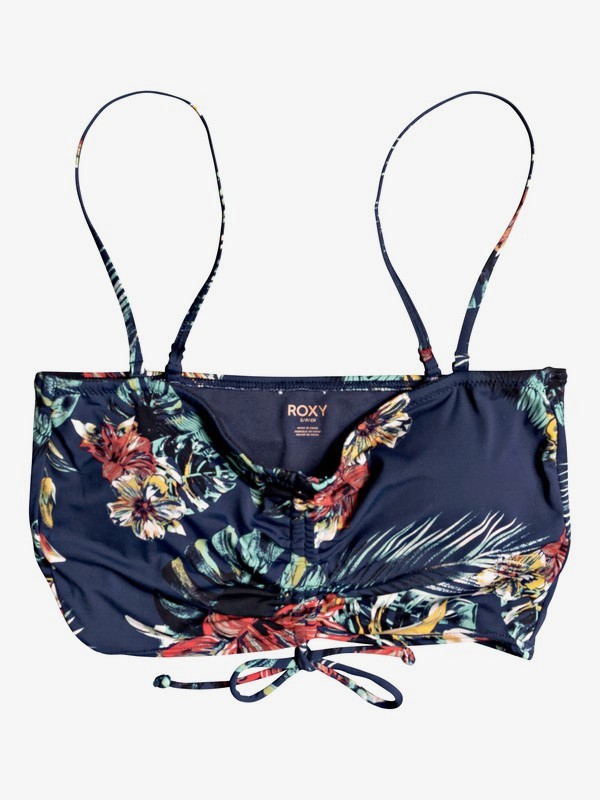 roxy, Local Mind Bandeau Bikini Top, MOOD INDIGO TROPICAL NIGHTS S (xbmg) 0 Local Mind Bandeau Bikini Top Blue ERJX304036 Roxy