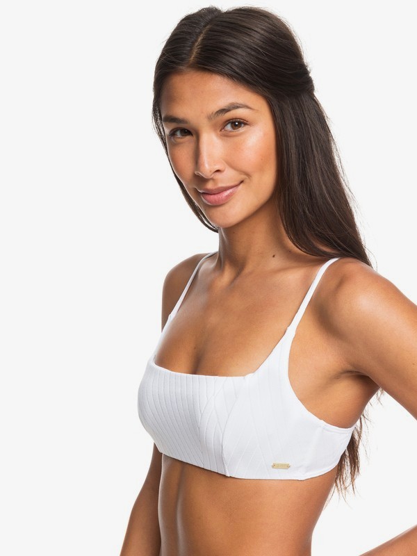 roxy, Tidal Times Underwired Bralette Bikini Top, BRIGHT WHITE (wbb0) 0 Tidal Times Underwired Bralette Bikini Top White ERJX304040 Roxy