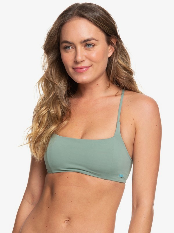 roxy, Beach Classics Bralette Bikini Top, LILY PAD (gjn0) 0 Beach Classics Bralette Bikini Top Green ERJX304061 Roxy
