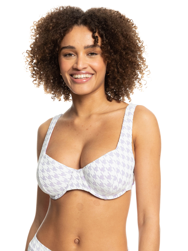 Roxy - Check It - Bikinitop met Beugels Cupmaat D voor Dames