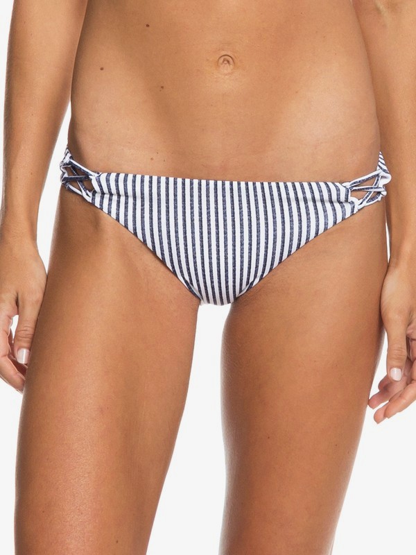 roxy, Softly Love Reversible Moderate Bikini Bottoms, MED BLUE CORNFIELD STRIPE S (bte6) 0 Softly Love Reversible Moderate Bikini Bottoms Blue ERJX403655 Roxy