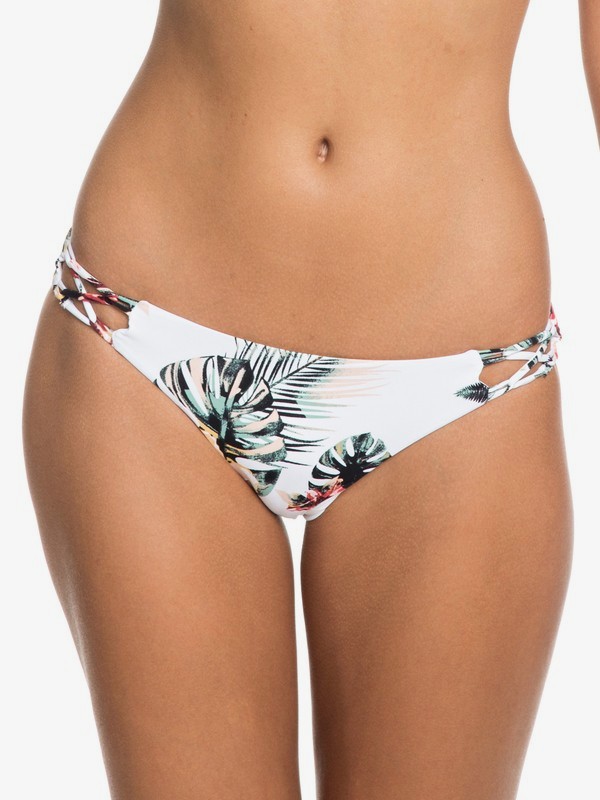 roxy, Softly Love Reversible Moderate Bikini Bottoms, BRIGHT WHITE TROP NIGHTS BIG S (wbb8) 0 Softly Love Reversible Moderate Bikini Bottoms White ERJX403655 Roxy