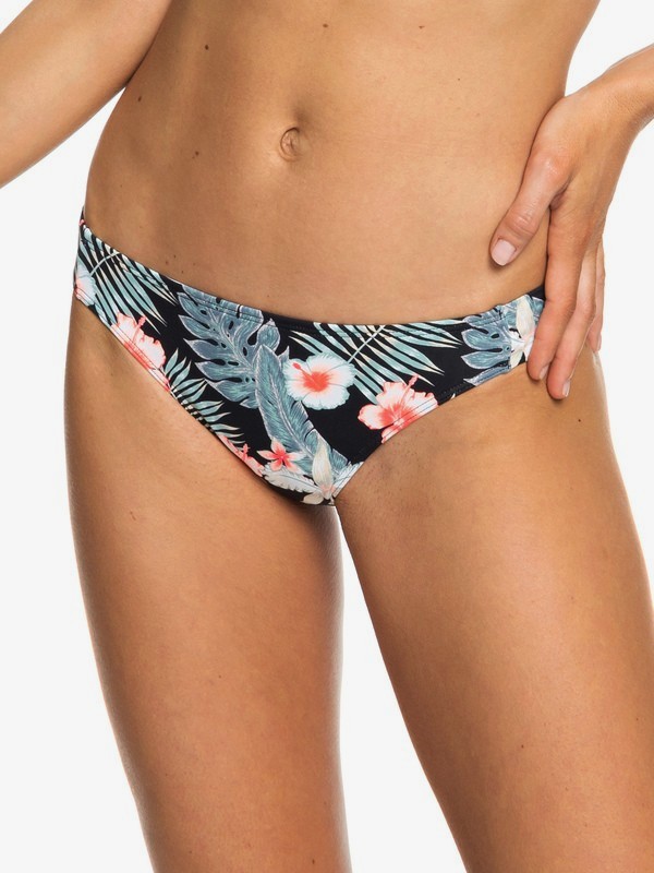 roxy, Beach Classics - Braguita de Bikini Normal para Mujer, ANTHRACITE TROPICALABABA SWIM (kvj8) 0 Beach Classics - Braguita de Bikini Normal para Mujer Negro ERJX403685 Roxy