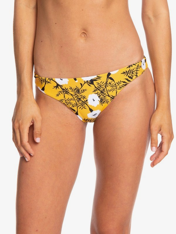 roxy, Wavy Soul Moderate Bikini Bottoms, HONEY GOLD HONEY S (yjy7) 0 Wavy Soul Moderate Bikini Bottoms Yellow ERJX403844 Roxy