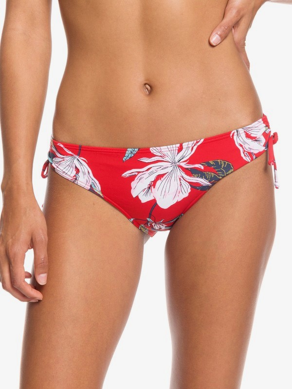 roxy, Local Mind Full Bikini Bottoms, CHINESE RED TROPICAL DAY S (rqq6) 0 Local Mind Full Bikini Bottoms Red ERJX403848 Roxy