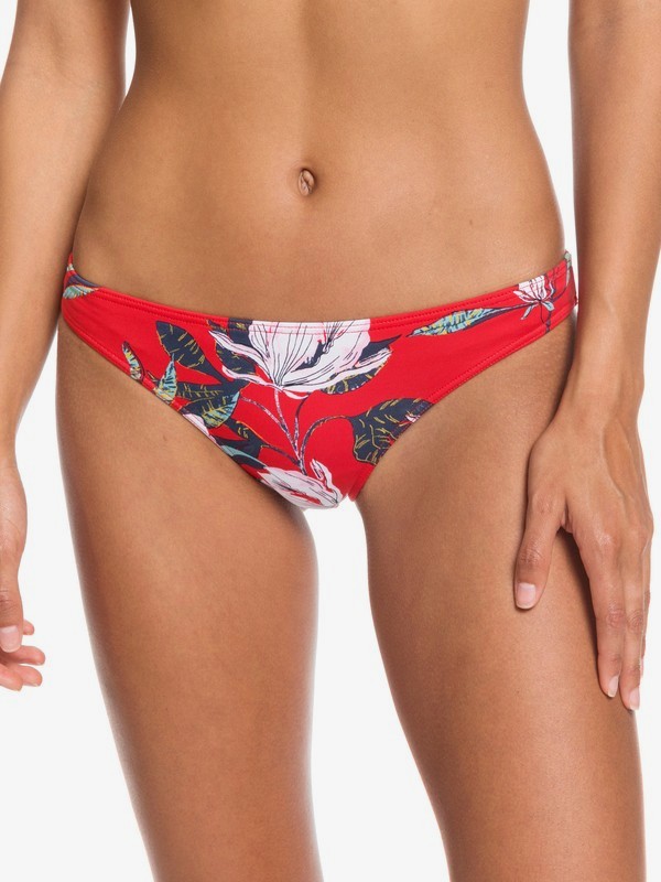 roxy, Local Mind Regular Bikini Bottoms, CHINESE RED TROPICAL DAY S (rqq6) 0 Local Mind Regular Bikini Bottoms Red ERJX403849 Roxy