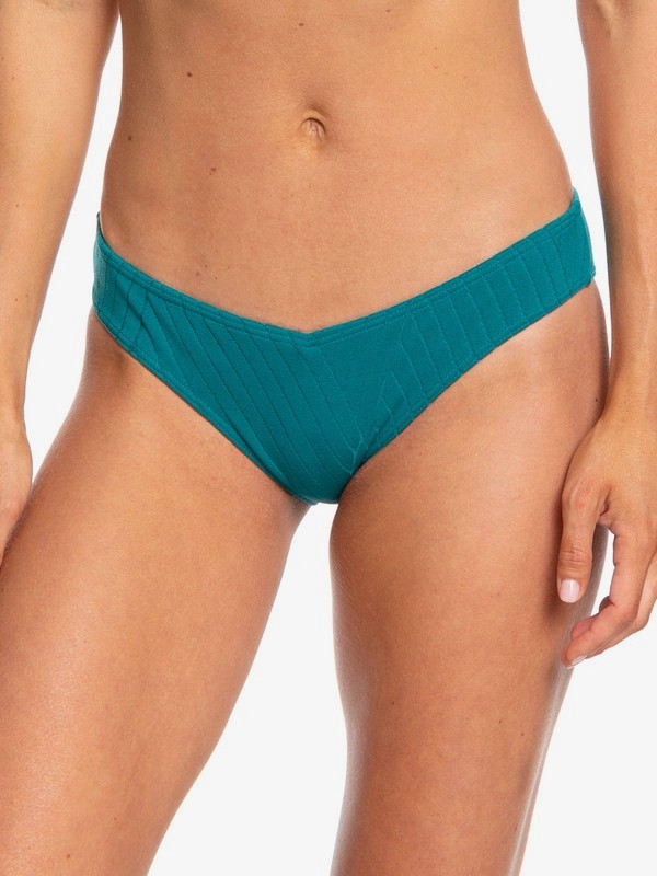 roxy, Tidal Times Regular Bikini Bottoms, EVERGLADE (bss0) 0 Tidal Times Regular Bikini Bottoms Blue ERJX403852 Roxy