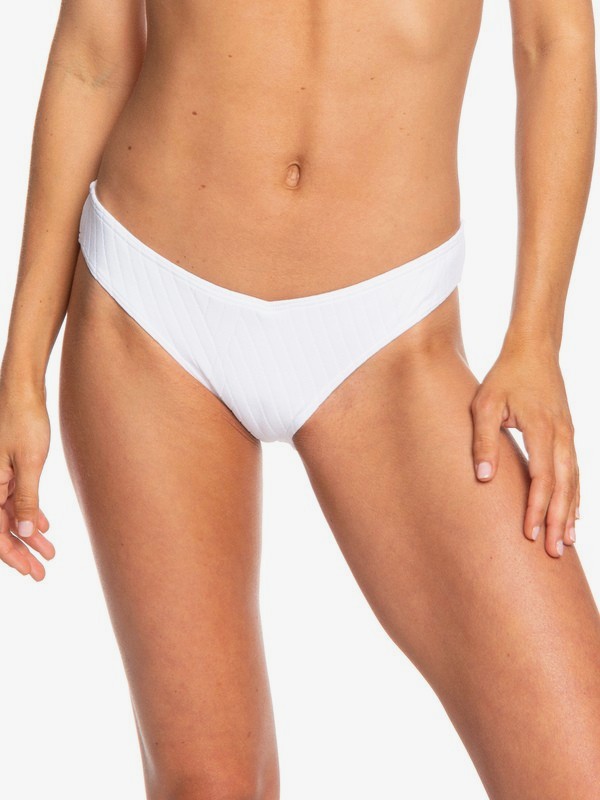 roxy, Tidal Times Regular Bikini Bottoms, BRIGHT WHITE (wbb0) 0 Tidal Times Regular Bikini Bottoms White ERJX403852 Roxy
