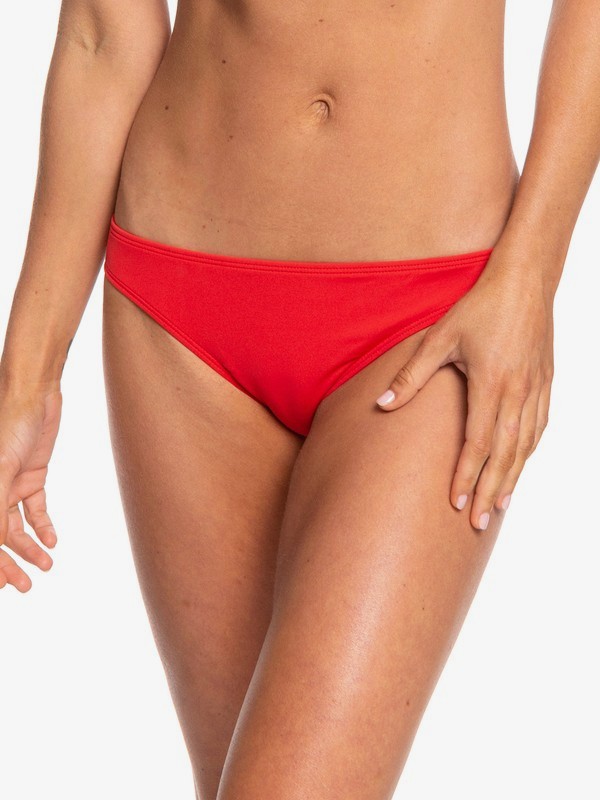 roxy, Beach Classics Moderate Bikini Bottoms, CHINESE RED (rqq0) 0 Beach Classics Moderate Bikini Bottoms Red ERJX403864 Roxy