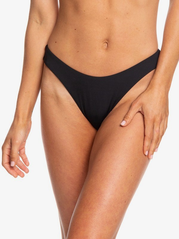 roxy, Beach Classics High Leg Bikini Bottoms, TRUE BLACK (kvj0) 0 Beach Classics High Leg Bikini Bottoms Black ERJX403865 Roxy