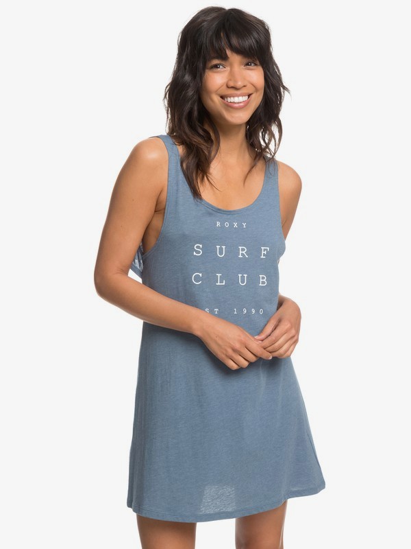 roxy, Travel To Live - Vestito da Spiaggia con Canotta da Donna, BLUE MIRAGE HEATHER (bmkh) 0 Travel To Live - Vestito da Spiaggia con Canotta da Donna Blue ERJX603141 Roxy