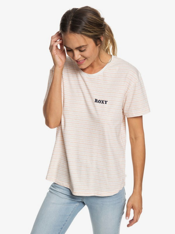 roxy, Passion Cocktail Tee, TROPICAL PEACH YOUNG STRIPES (mdr5) 0 Passion Cocktail Tee Pink ERJZT04427 Roxy