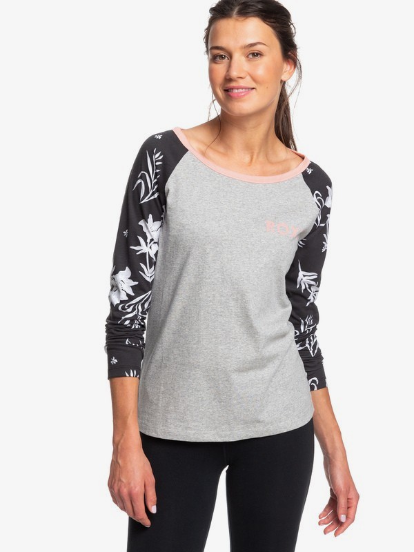 roxy, Before I Go - Long Sleeve T-Shirt for Women, HERITAGE HEATHER (sgrh) 0 Before I Go - Long Sleeve T-Shirt for Women Grey ERJZT04656 Roxy