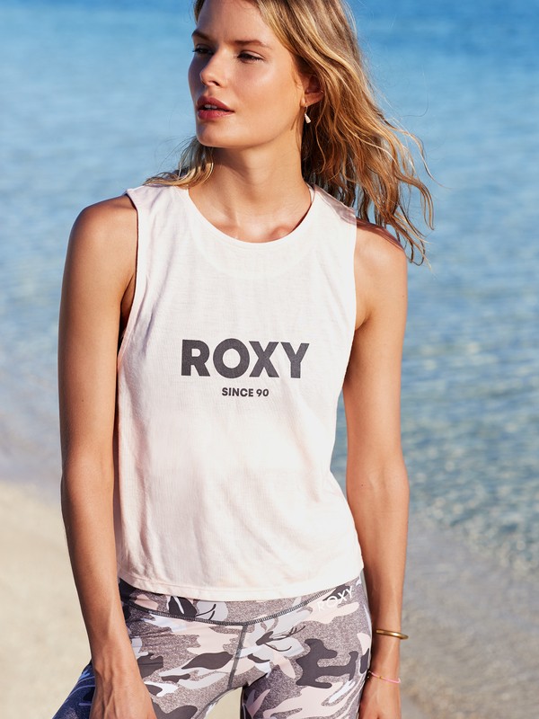 Roxy - Chinese Wispers - Mouwloze Sportieve Top voor Dames