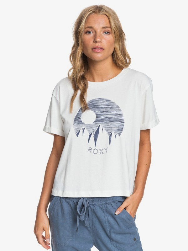 roxy, Good Decision A Cropped Tee, SNOW WHITE (wbk0) 0 Good Decision A Cropped Tee White ERJZT04871 Roxy
